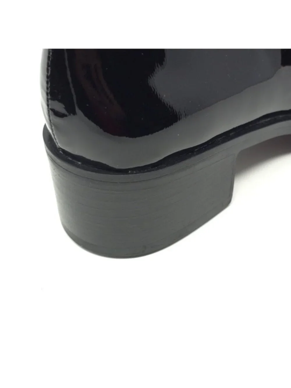 Karl Lagerfeld Camilia Bow Black Patent Loafers Size 5.5 - Picture 8 of 10